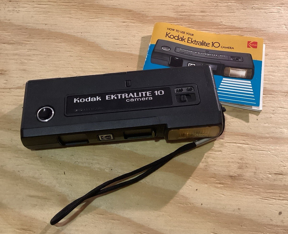 Vintage Kodak Ektralite 10 Camera w/ Holder and Instructions
